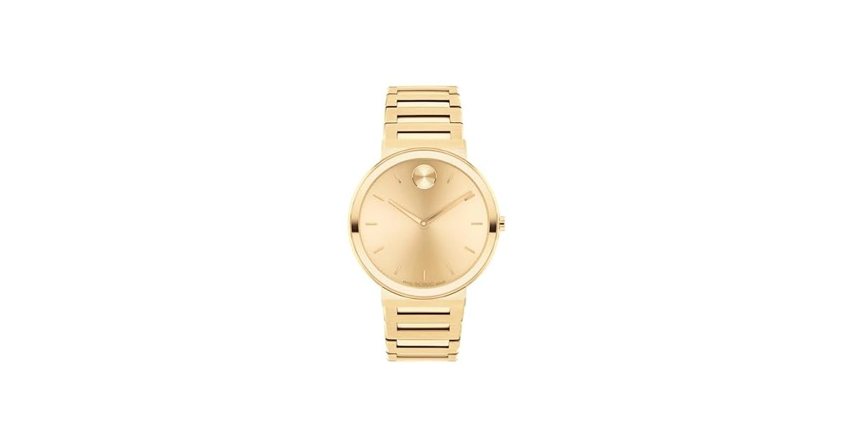 Movado BOLD Horizon Watch Yellow Dial and Pale Ion