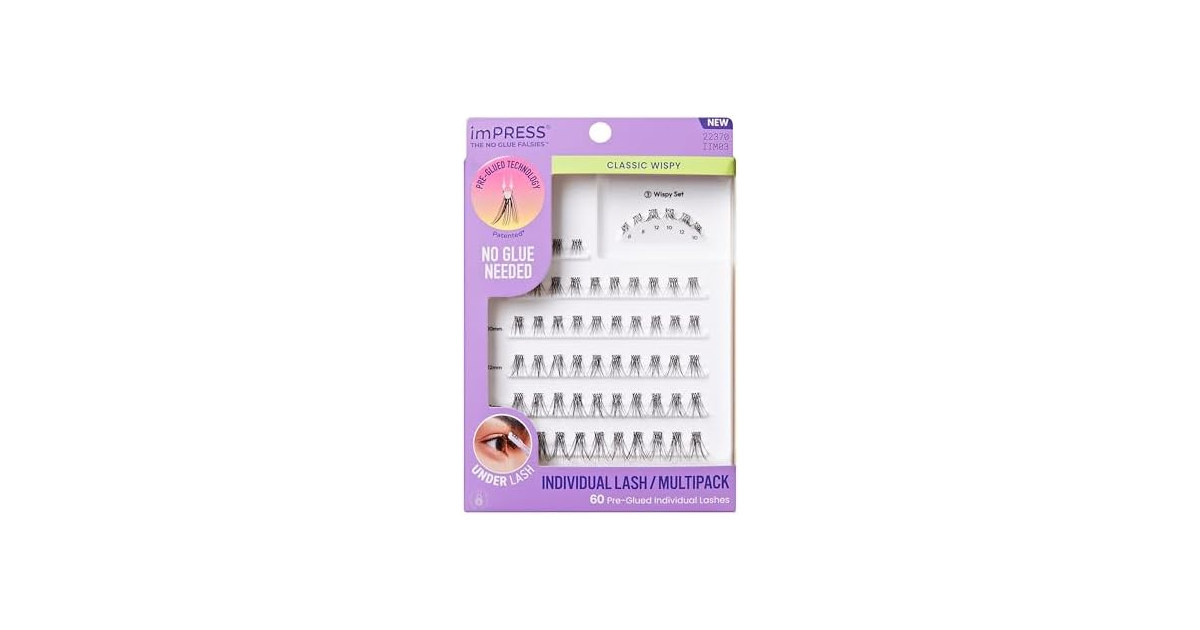 Kiss Impress False Eyelashes, 8mm-16mm