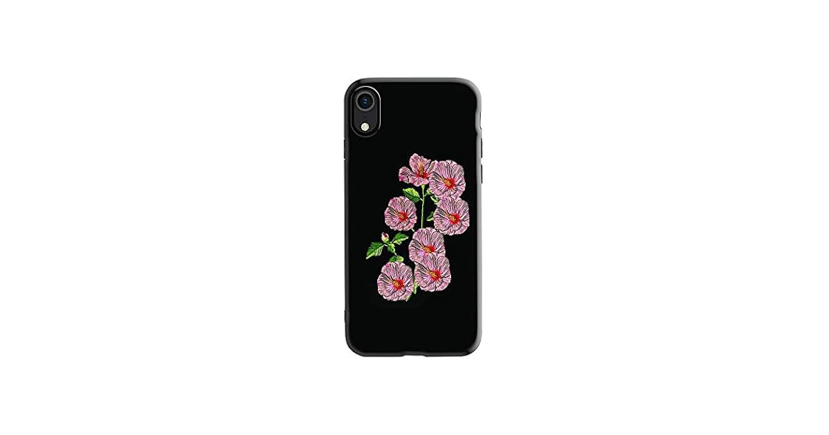 MALLCROWN Floral Case for iPhone XR