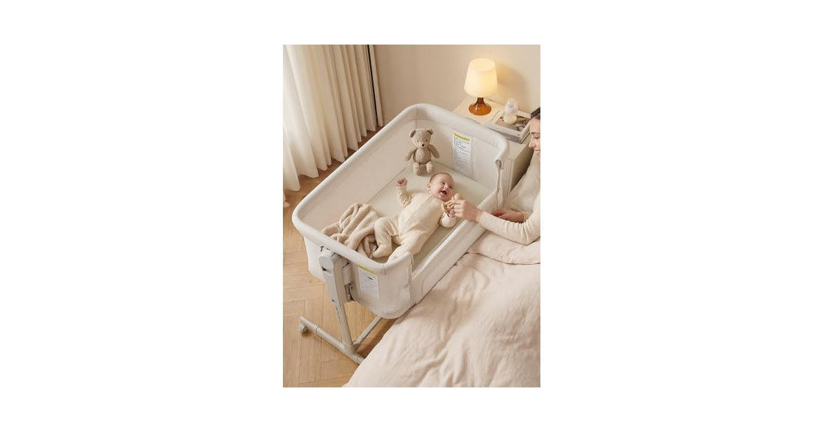ONTHEWEI 3 in 1 Baby Bassinet Bedside Sleeper