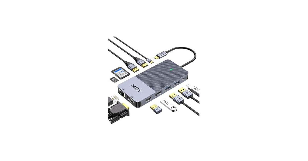 MCY 12 in 1 USB C Docking Station (Open Box)