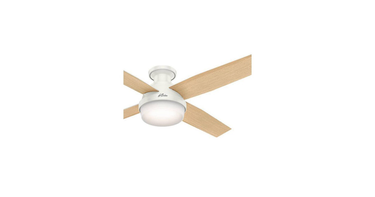 Hunter Fan 52" Light Kit, Fresh White