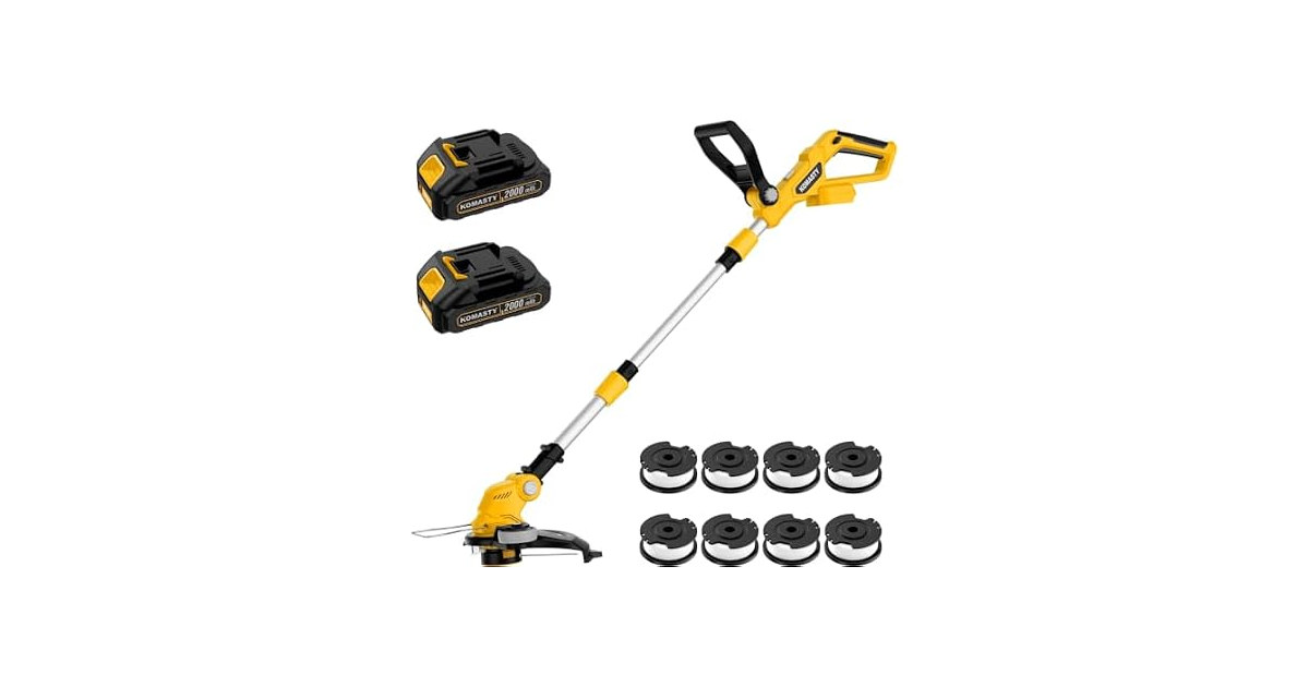20V 2-In-1 Trimmer & Edger, 2 x 2.0Ah Battery
