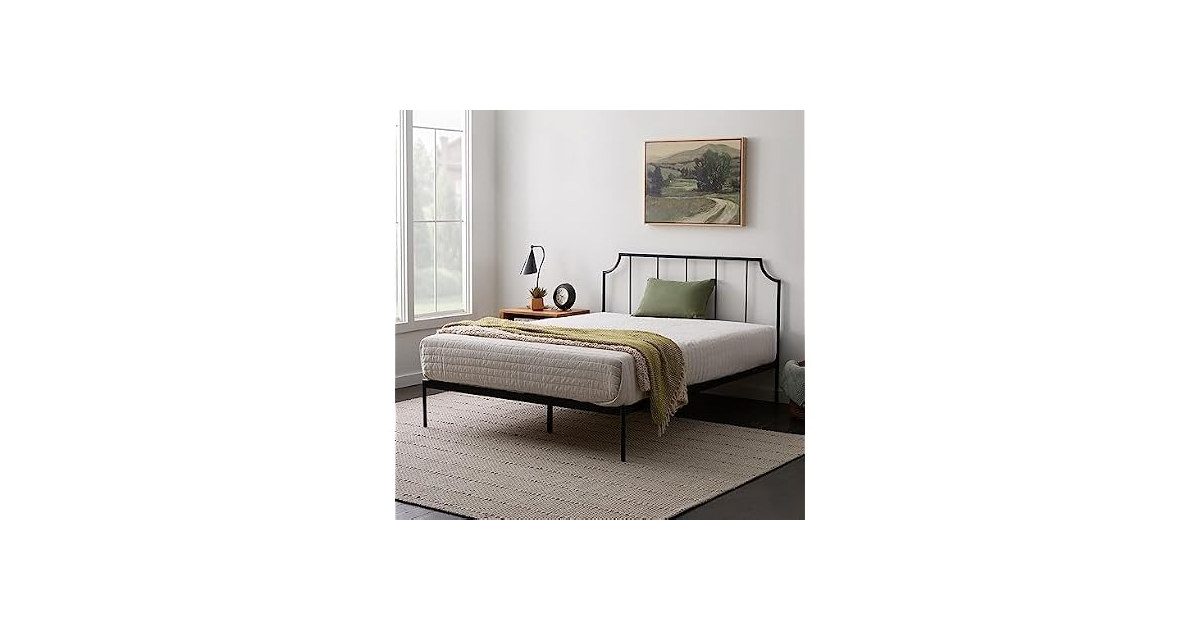 Edenbrook Sydney Platform Black Metal Bed Twin