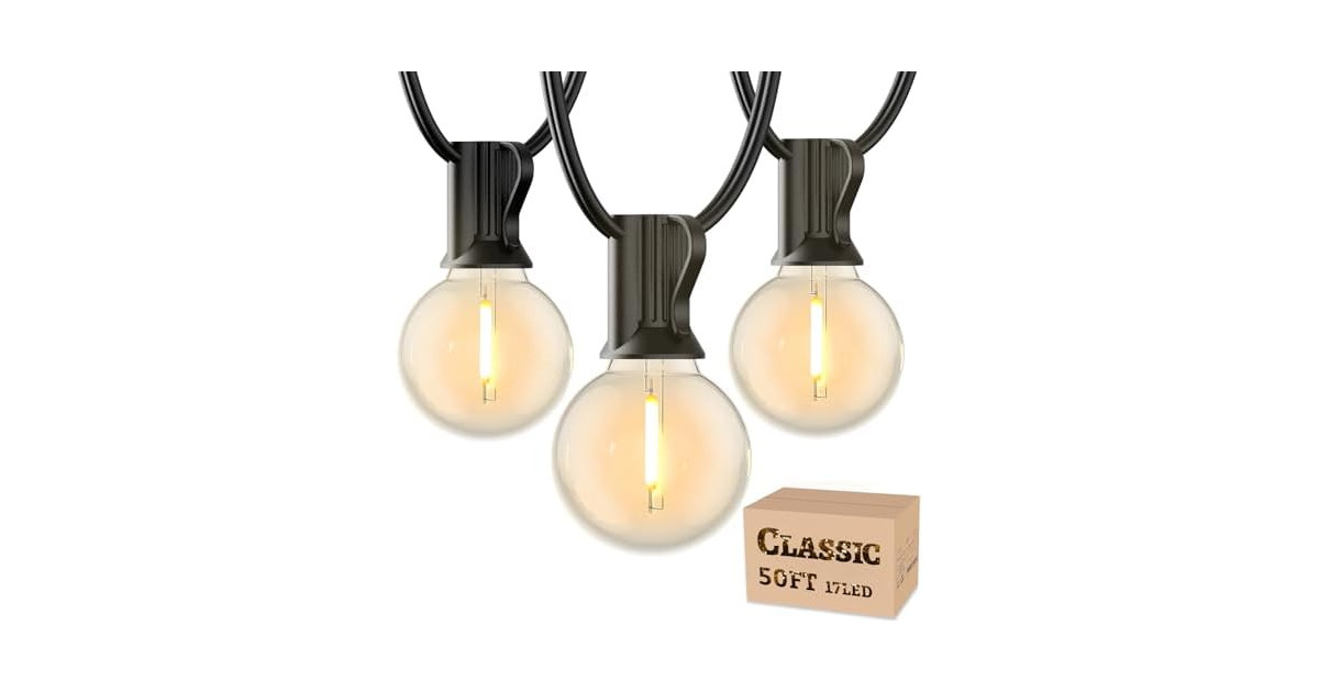 RTTY Outdoor String Lights 50 FT LED