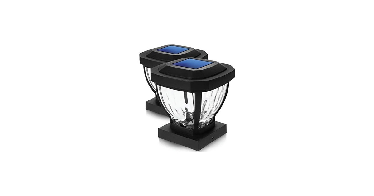 Home Zone Security 2PK Solar Post Cap Light- Choose Color
