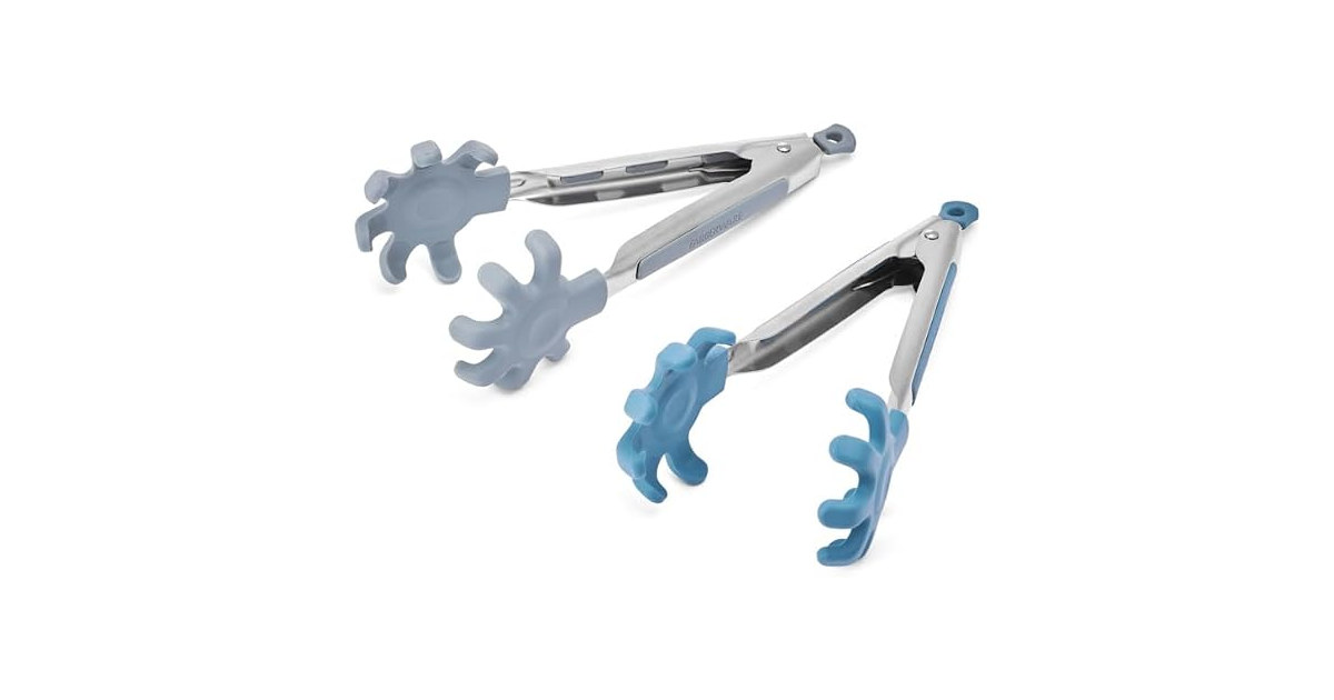 Farberware Silicone Tip Kitchen Tongs Set