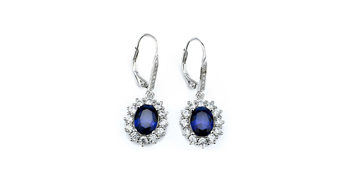 Leverback Sapphire Earrings