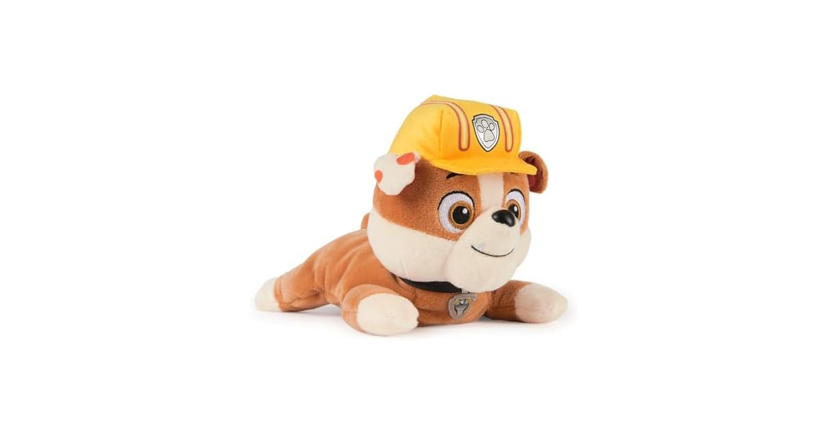 Paw Patrol GUND Rubble Plush Weighted 8”