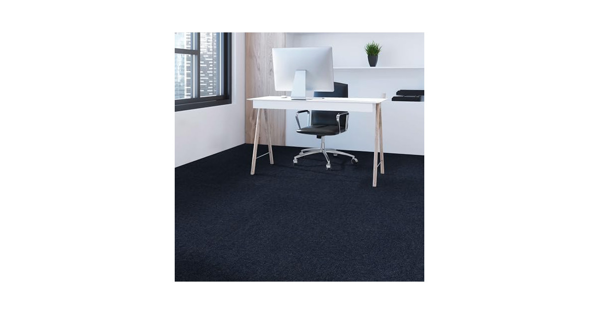 Mohawk Peel & Stick Carpet Tiles Navy