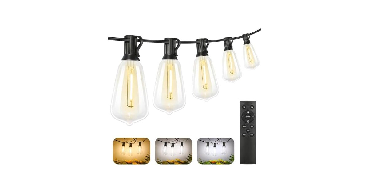 Brightever Dimmable Outdoor String Lights