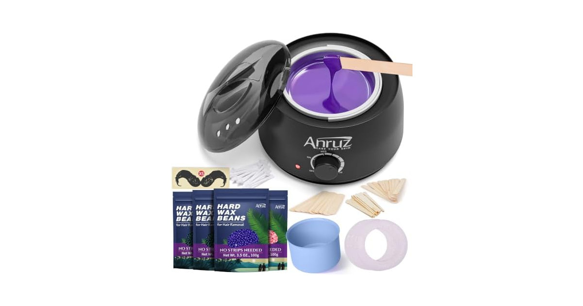 ANRUZ Waxing Kit for Women Men