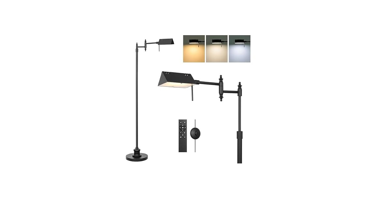 Bairth Black Pharmacy Floor Lamp