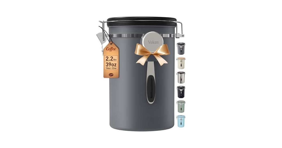 Coffee Canister,39OZ, 2.2lbs,Large