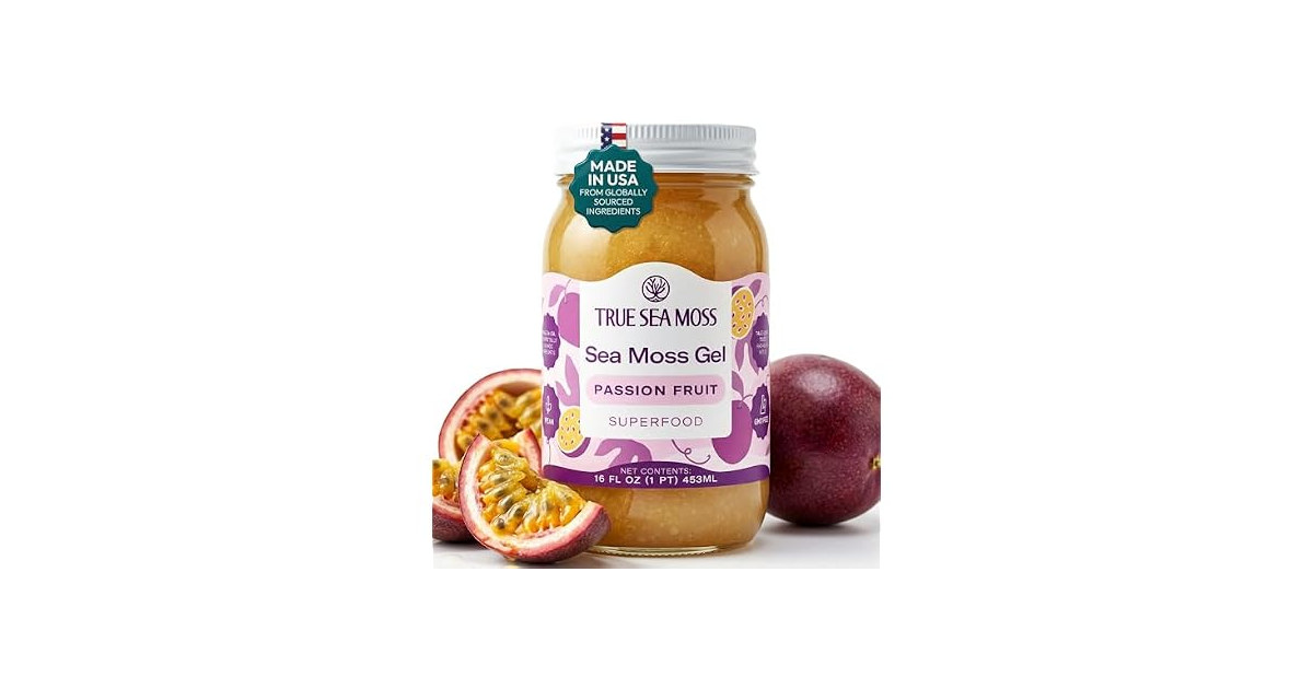 TrueSeaMoss Passionfruit Sea Moss Gel 16oz
