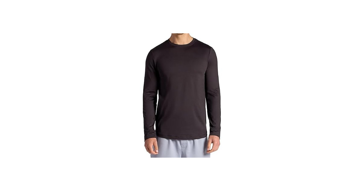Gaiam Men Breathe Ease Long Sleeve Crewneck Top