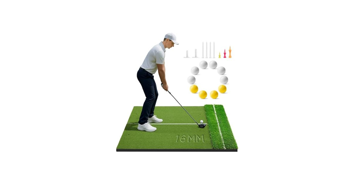 Golfguru Golf Mat with Dual Turf