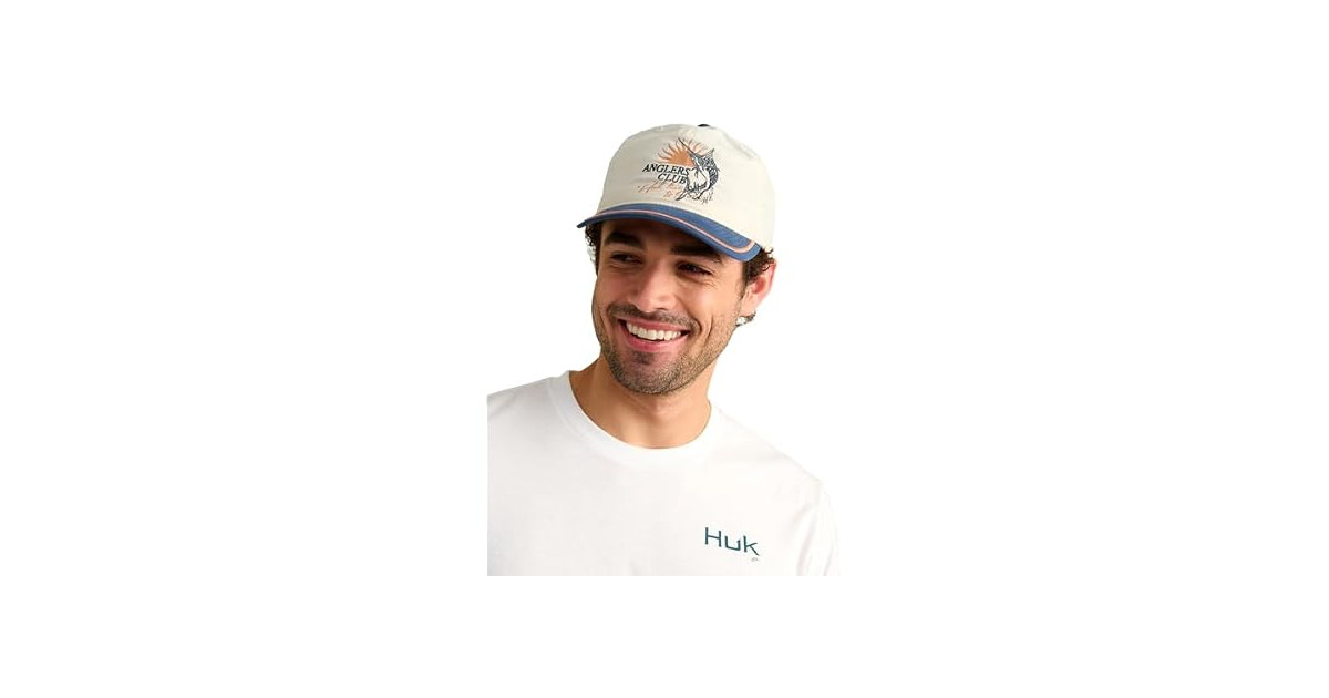 HUK Men's Anglers Club Snapback Hat